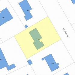 118 Mccarthy Rd, Newton, MA 02459 plot plan