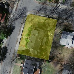 56 Fisher Ave, Newton, MA 02461 aerial view