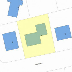 8 Larkin Rd, Newton, MA 02465 plot plan