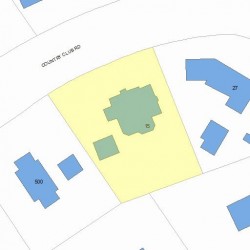 15 Country Club Rd, Newton, MA 02459 plot plan