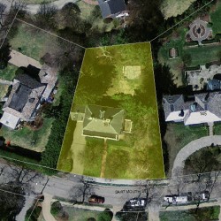 161 Dartmouth St, Newton, MA 02465 aerial view