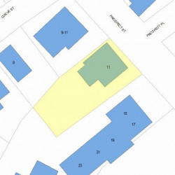 13 Prospect St, Newton, MA 02465 plot plan