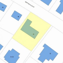 40 Newtonville Ave, Newton, MA 02458 plot plan