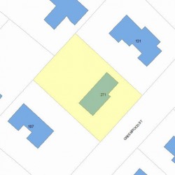 271 Greenwood St, Newton, MA 02459 plot plan