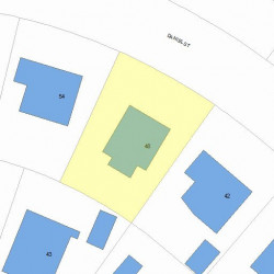 48 Daniel St, Newton, MA 02459 plot plan