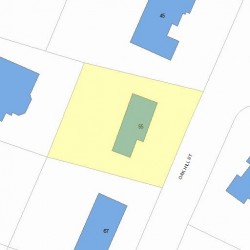 55 Oak Hill St, Newton, MA 02459 plot plan