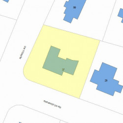 37 Farmington Rd, Newton, MA 02465 plot plan