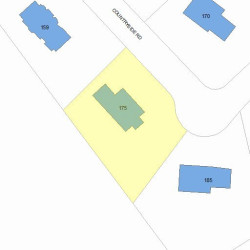 175 Countryside Rd, Newton, MA 02459 plot plan