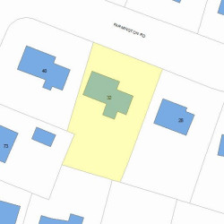 32 Farmington Rd, Newton, MA 02465 plot plan