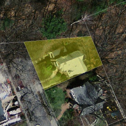 25 Burnside Rd, Newton, MA 02461 aerial view