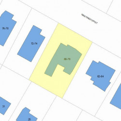 68 Washington St, Newton, MA 02458 plot plan