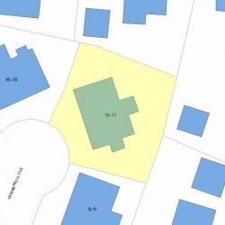 17 Hunnewell Cir, Newton, MA 02458 plot plan