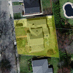 11 Helene Rd, Newton, MA 02468 aerial view