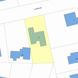 31 Larkin Rd, Newton, MA 02465 plot plan