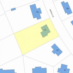 125 Dane Hill Rd, Newton, MA 02461 plot plan