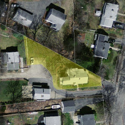 87 Freeman St, Newton, MA 02466 aerial view