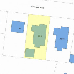 60 Gate Park, Newton, MA 02465 plot plan