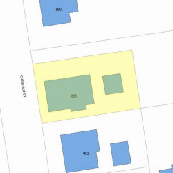 898 Chestnut St, Newton, MA 02468 plot plan