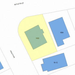 1088 Boylston St, Newton, MA 02461 plot plan