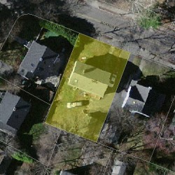 146 Jackson St, Newton, MA 02459 aerial view