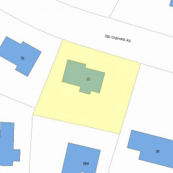 83 Devonshire Rd, Newton, MA 02468 plot plan