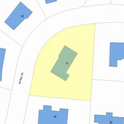 90 Ruane Rd, Newton, MA 02465 plot plan