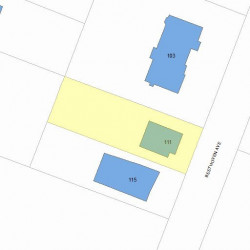 111 Beethoven Ave, Newton, MA 02468 plot plan