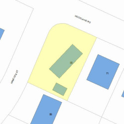 80 Hancock St, Newton, MA 02466 plot plan