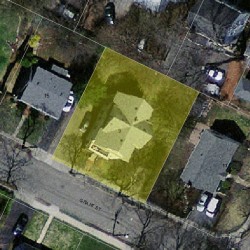 9 Grant St, Newton, MA 02465 aerial view