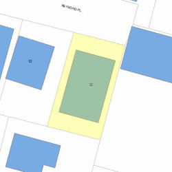 12 Raymond Pl, Newton, MA 02465 plot plan