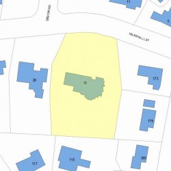 16 Marshall St, Newton, MA 02459 plot plan