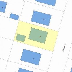 29 Thaxter Rd, Newton, MA 02460 plot plan