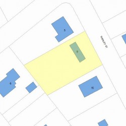 9 Shirley St, Newton, MA 02465 plot plan