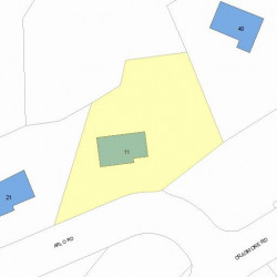 11 Arlo Rd, Newton, MA 02464 plot plan