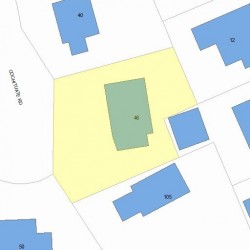 46 Cochituate Rd, Newton, MA 02461 plot plan