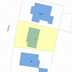 42 Eden Ave, Newton, MA 02465 plot plan