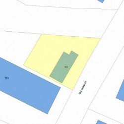 191 Needham St, Newton, MA 02464 plot plan