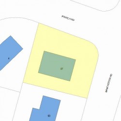 87 Manchester Rd, Newton, MA 02461 plot plan