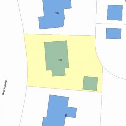 101 Garland Rd, Newton, MA 02459 plot plan