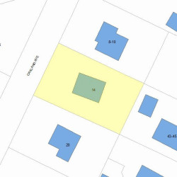 14 Oakland Ave, Newton, MA 02466 plot plan