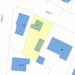 270 Derby St, Newton, MA 02465 plot plan