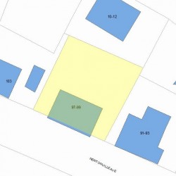 99 Newtonville Ave, Newton, MA 02458 plot plan