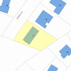 33 Longwell Rd, Newton, MA 02462 plot plan