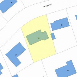 25 Haynes Rd, Newton, MA 02459 plot plan