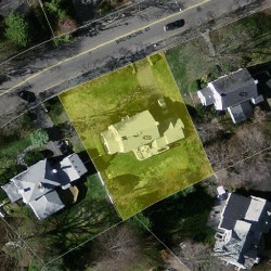 439 Brookline St, Newton, MA 02459 aerial view