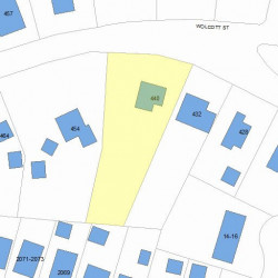 440 Wolcott St, Newton, MA 02466 plot plan