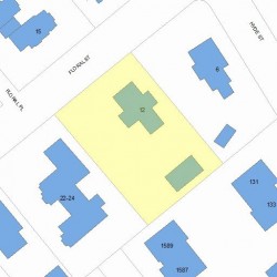 12 Floral St, Newton, MA 02461 plot plan