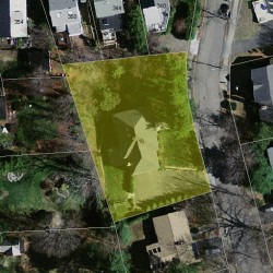 19 Dorr Rd, Newton, MA 02458 aerial view