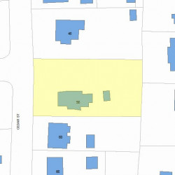 56 Cedar St, Newton, MA 02459 plot plan