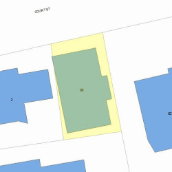 66 Court St, Newton, MA 02458 plot plan